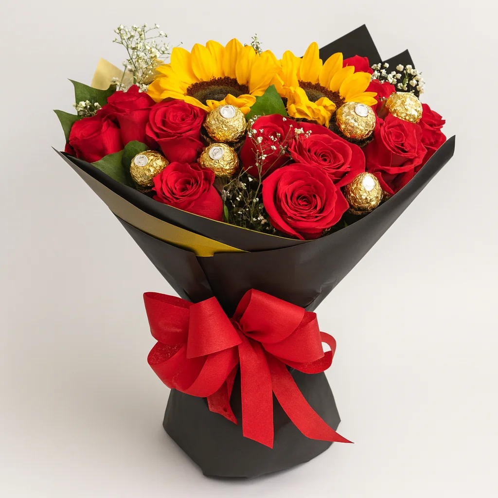 Bouquet Rosas Chocolates